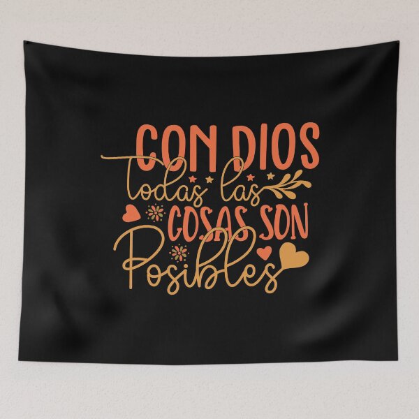 Item preview, Con Dios Todas Las Cosas Son Posibles Christian Spanish designed and sold by mariejosee22.