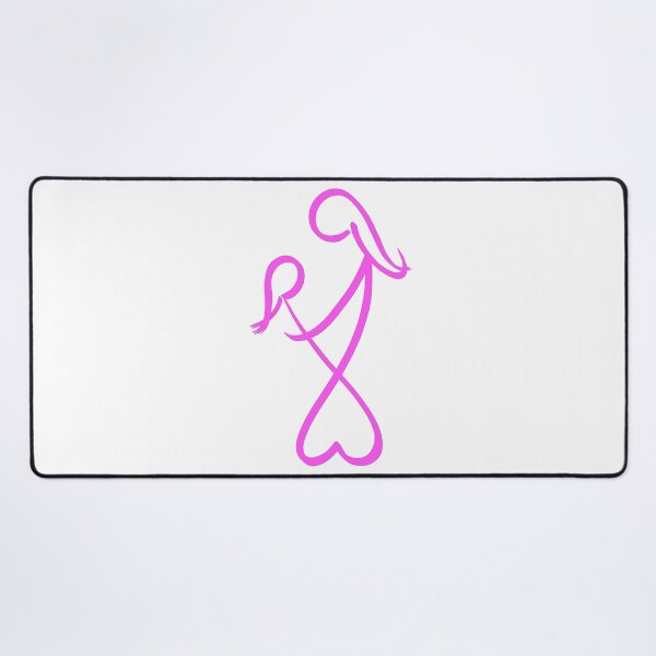Item preview, Pink Mother Daughter Heart designed and sold by CuteTattoo.