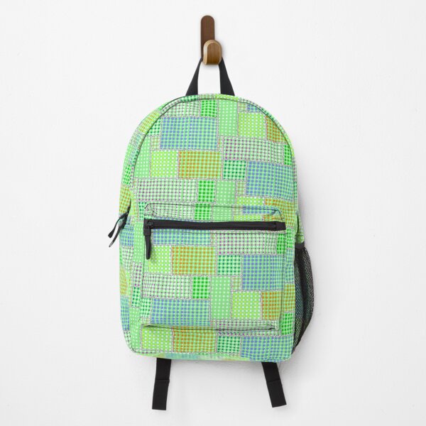 Item preview, Half-tone Dotted Patchwork Green Half-Drop Repeat 5748 designed and sold by Art in My Loft.