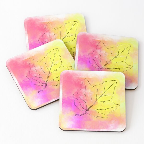 Item preview, Abstract “Bleeding Out of the Picture” Maple Leaf designed and sold by KitKattyDesigns.