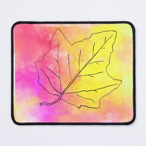 Item preview, Abstract “Bleeding Out of the Picture” Maple Leaf designed and sold by KitKattyDesigns.