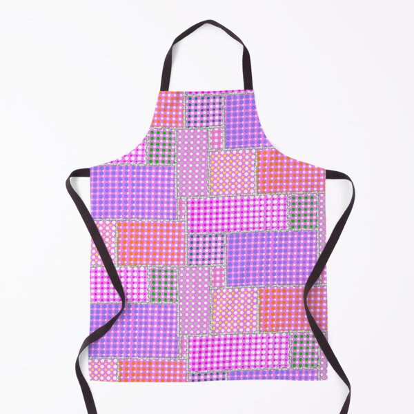 Item preview, Half-tone Dotted Patchwork Pink Half-Drop Repeat 5748 designed and sold by Art in My Loft.