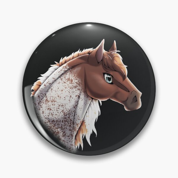 Item preview, Acedera Castaño Sabino Pinto Caballo Headshot designed and sold by Bamsdrawz.