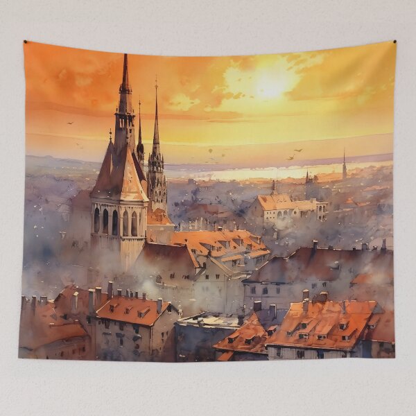 Artikelvorschau, Altstadt und Alte Welt - Aquarellmalerei 4 entworfen und verkauft von Red Witch Art.