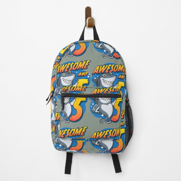 Item preview, Awesome And 5 Shark Five Year Old 	 Shark Birthday Party 		 designed and sold by cojviihde82.