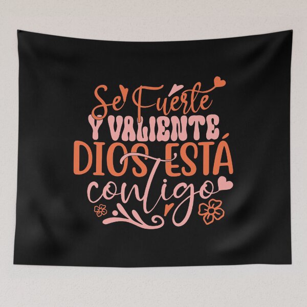 Item preview, Se Fuerte Y Valiente Dios Esta Contigo Christian Spanish designed and sold by mariejosee22.