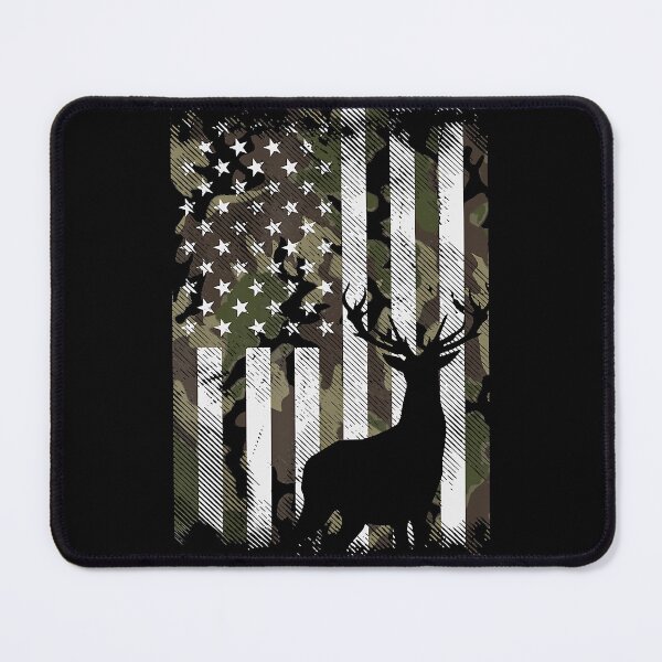 Item preview, Camo US Flag Deer Elk Buck Camoflage Hunting Hunter Dad designed and sold by ivy-aiko.