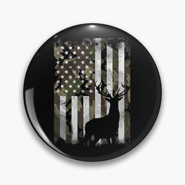 Item preview, Camo US Flag Deer Elk Buck Camoflage Hunting Hunter Dad designed and sold by ivy-aiko.