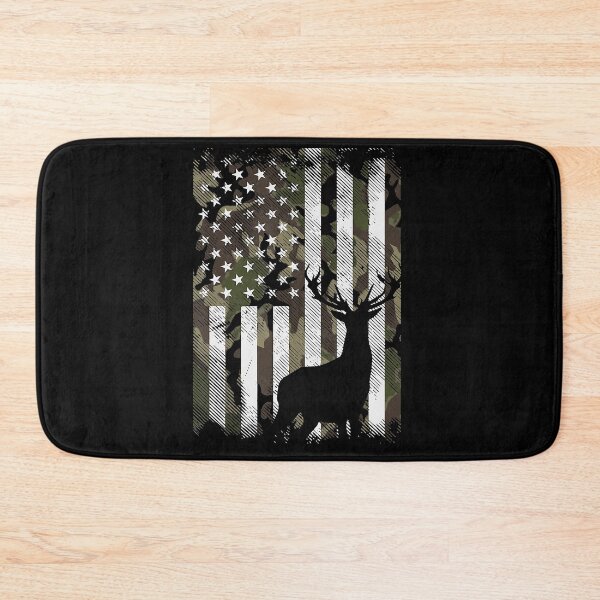 Item preview, Camo US Flag Deer Elk Buck Camoflage Hunting Hunter Dad designed and sold by ivy-aiko.