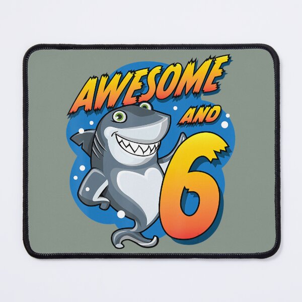 Item preview, Awesome And 6 Shark Six Year Old Shark Birthday Party designed and sold by cojviihde82.
