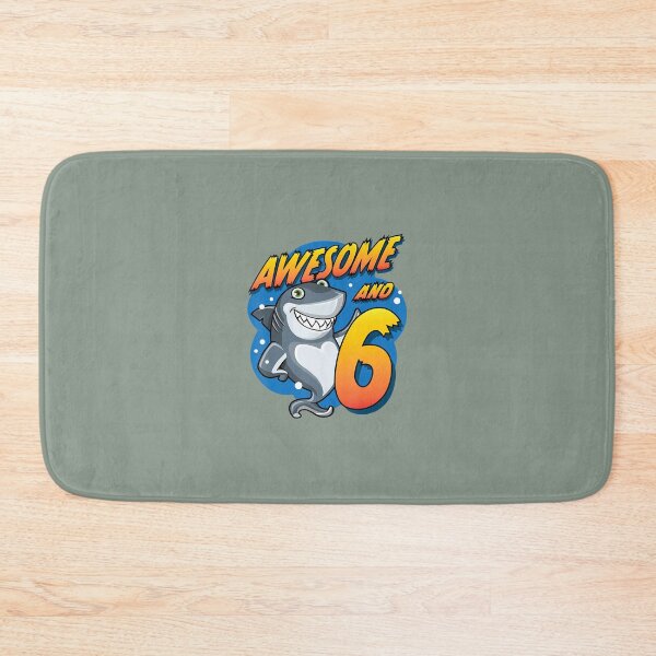 Item preview, Awesome And 6 Shark Six Year Old 	 Shark Birthday Party 		 designed and sold by cojviihde82.