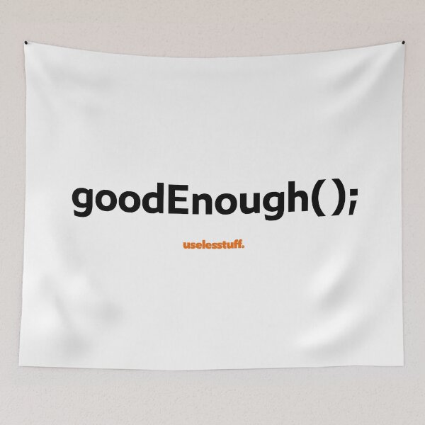 Item preview, 16227-02-BLT – Good Enough – Coder (Black) designed and sold by Uselesstuff.