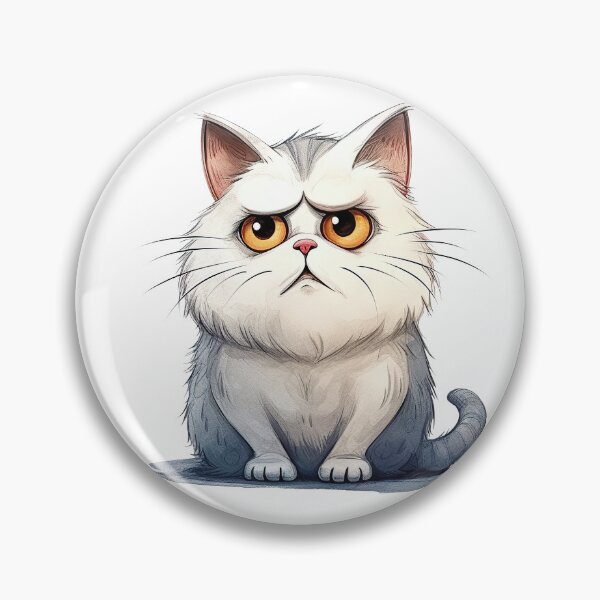 Item preview, Uncomfortable cat_Sad cat designed and sold by LynnePham.