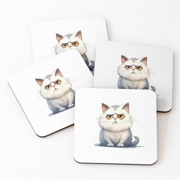 Item preview, Uncomfortable cat_Sad cat designed and sold by LynnePham.