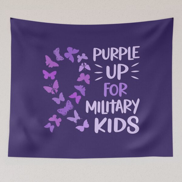 Item preview, Purple Up Military Child Butterfly - Military Brats Month 	 	 designed and sold by fqfrhvzpgd18.