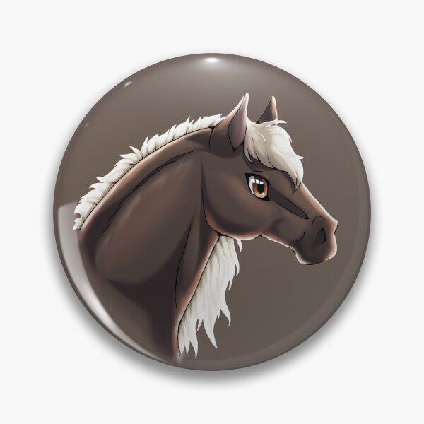 Item preview, Liver Chestnut Flaxen Horse Headshot designed and sold by Bamsdrawz.