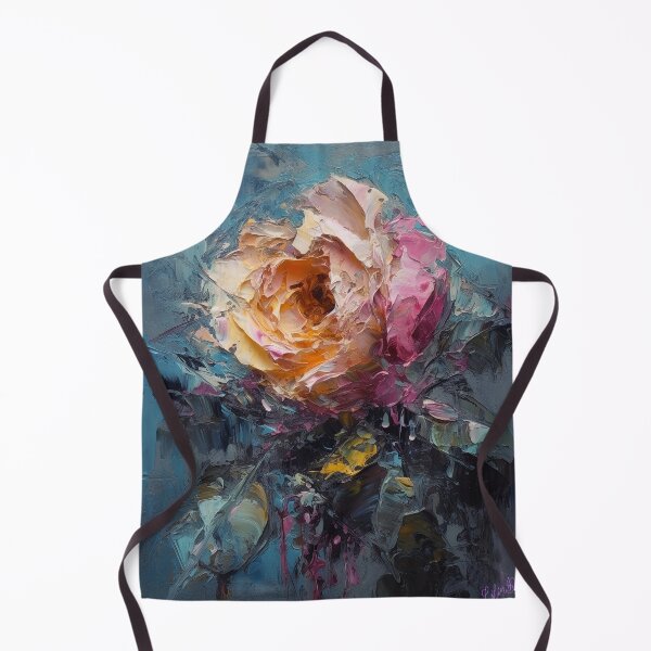 Item preview, Impasto Rose - 3D textured painting 2 designed and sold by Red Witch Art.