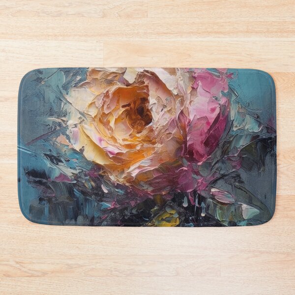 Item preview, Impasto Rose - 3D textured painting 2 designed and sold by Red Witch Art.