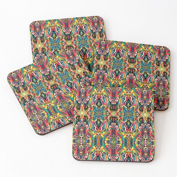 Item preview, Colorful Pattern Wallpaper Fabric Ornament Abstract Cheerful designed and sold by goldufeenstaub.