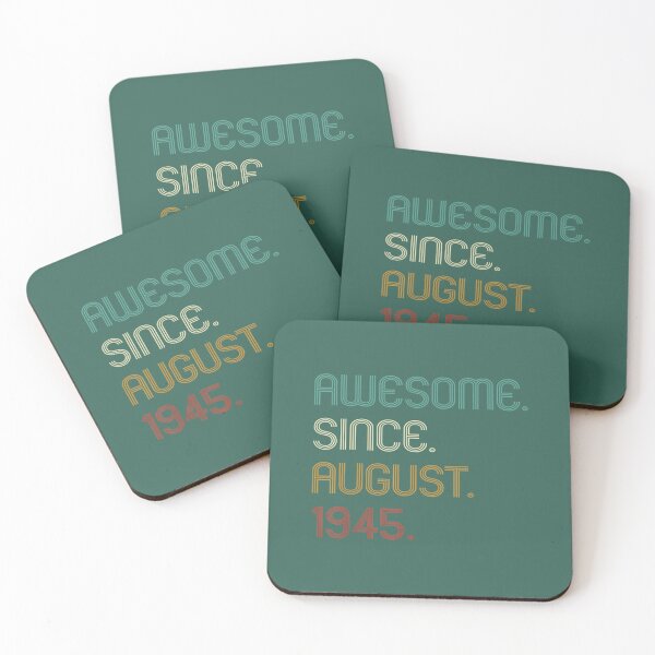 Item preview, 76th Birthday 	 76 Years Old Awesome Since August 1945 	 	 designed and sold by zdkahomtr12.