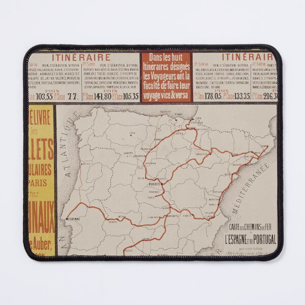 Item preview, Railway maps Espagne Portugal Train Map Lover Vintage  designed and sold by Tropical Blood.
