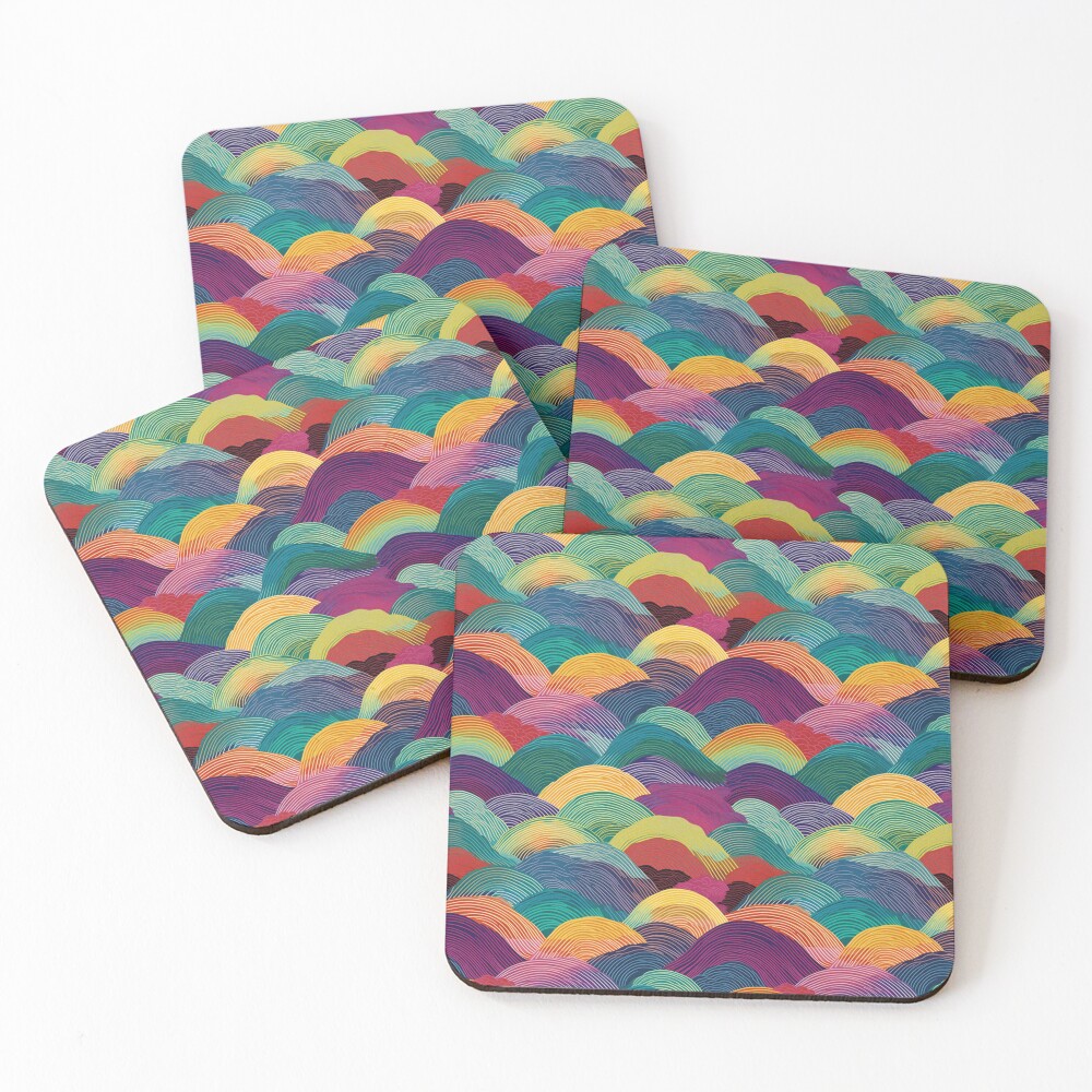 Artikel-Vorschau von Untersetzer (4er Set), designt und verkauft von PixelPatchwork.