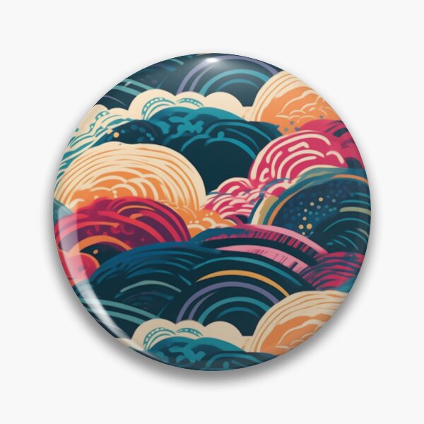 Artikelvorschau, Neon Wave Shibori entworfen und verkauft von PixelPatchwork.