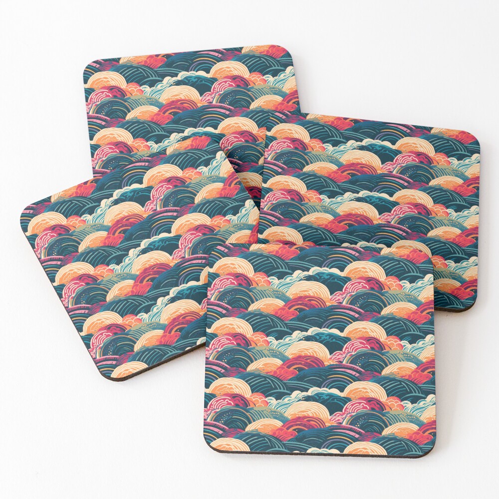 Artikel-Vorschau von Untersetzer (4er Set), designt und verkauft von PixelPatchwork.