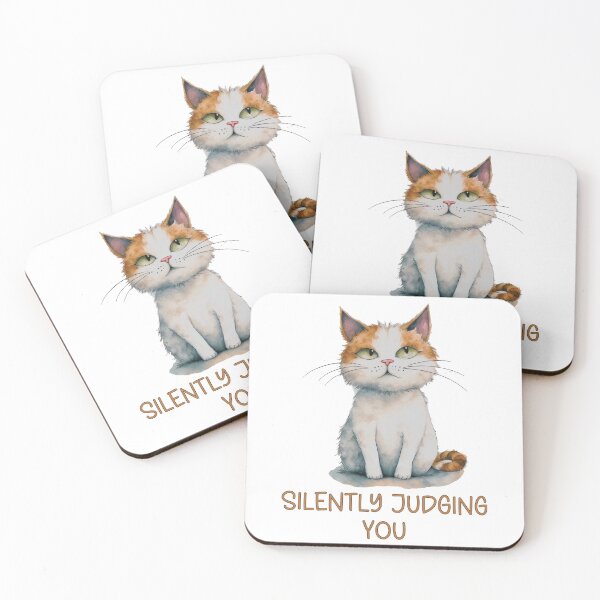 Item preview, Silently Judging You Funny Cat designed and sold by HappyLifeCreate.