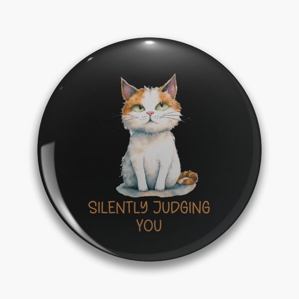 Item preview, Silently Judging You Funny Cat designed and sold by HappyLifeCreate.