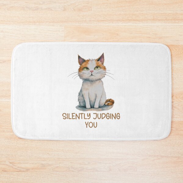 Item preview, Silently Judging You Funny Cat designed and sold by HappyLifeCreate.