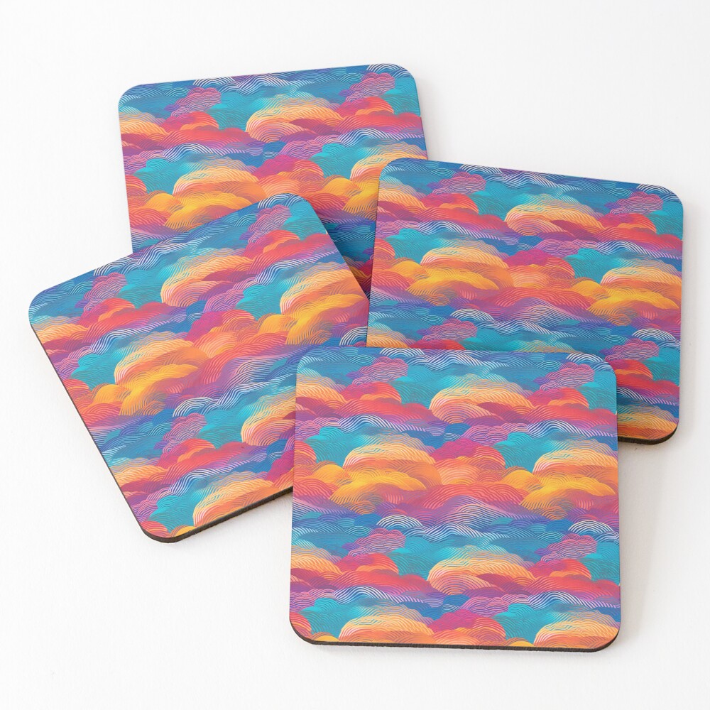 Artikel-Vorschau von Untersetzer (4er Set), designt und verkauft von PixelPatchwork.