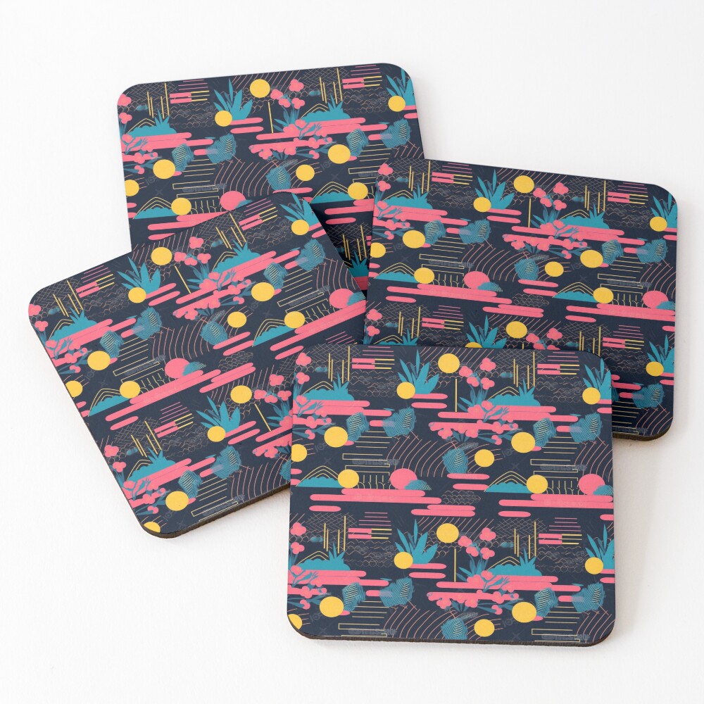 Artikel-Vorschau von Untersetzer (4er Set), designt und verkauft von PixelPatchwork.
