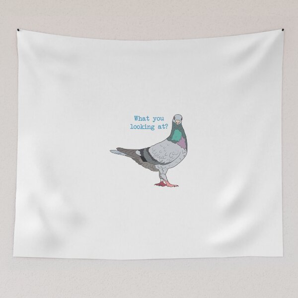 Item preview, What you looking at ? Pigeon  designed and sold by Leatextileart.