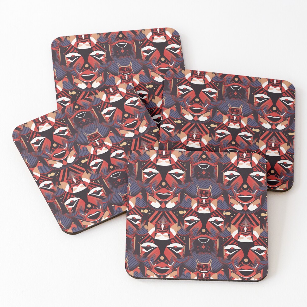 Artikel-Vorschau von Untersetzer (4er Set), designt und verkauft von PixelPatchwork.