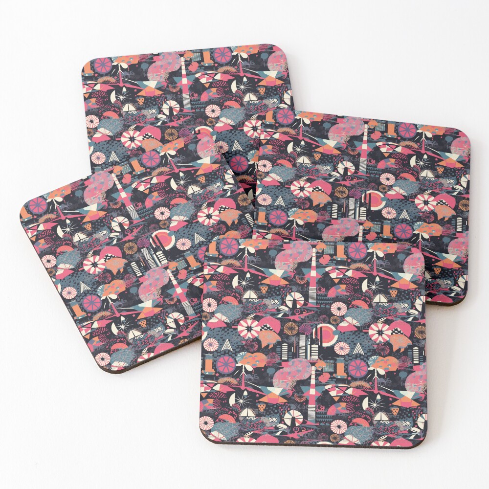 Artikel-Vorschau von Untersetzer (4er Set), designt und verkauft von PixelPatchwork.