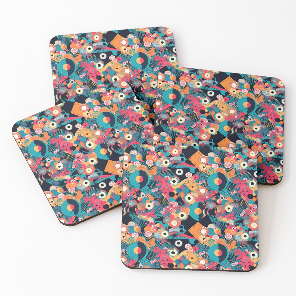 Artikel-Vorschau von Untersetzer (4er Set), designt und verkauft von PixelPatchwork.