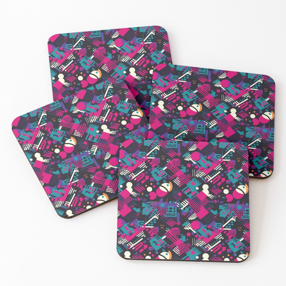 Artikel-Vorschau von Untersetzer (4er Set), designt und verkauft von PixelPatchwork.