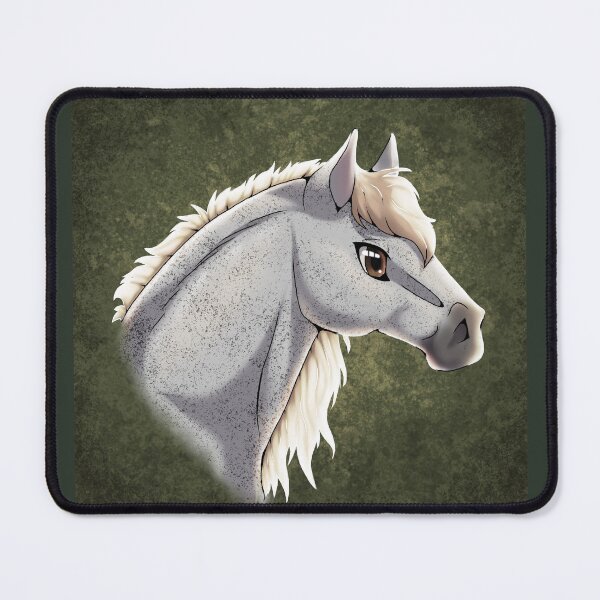 Item preview, Flea Bitten Grey Horse Headshot designed and sold by Bamsdrawz.