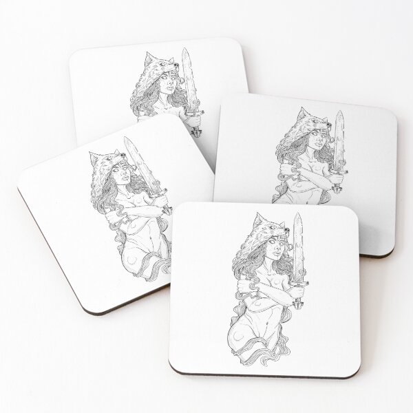Item preview, Wolf shaman girl designed and sold by BlackForge.