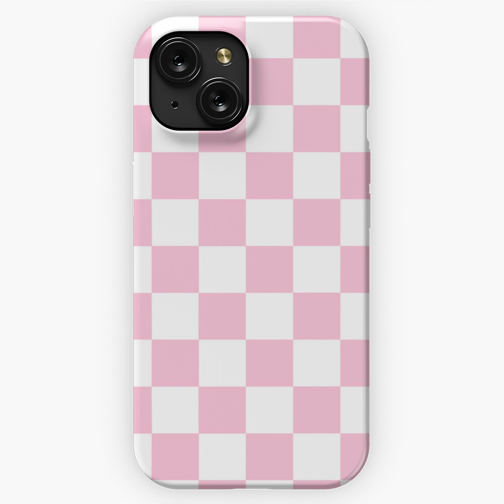 Aesthetic Simple Modern Pink Checkered Design | Greeting Card