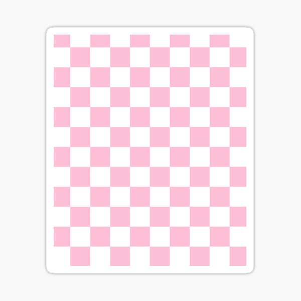 Aesthetic Simple Modern Wavy Blue Checkered Design | Sticker