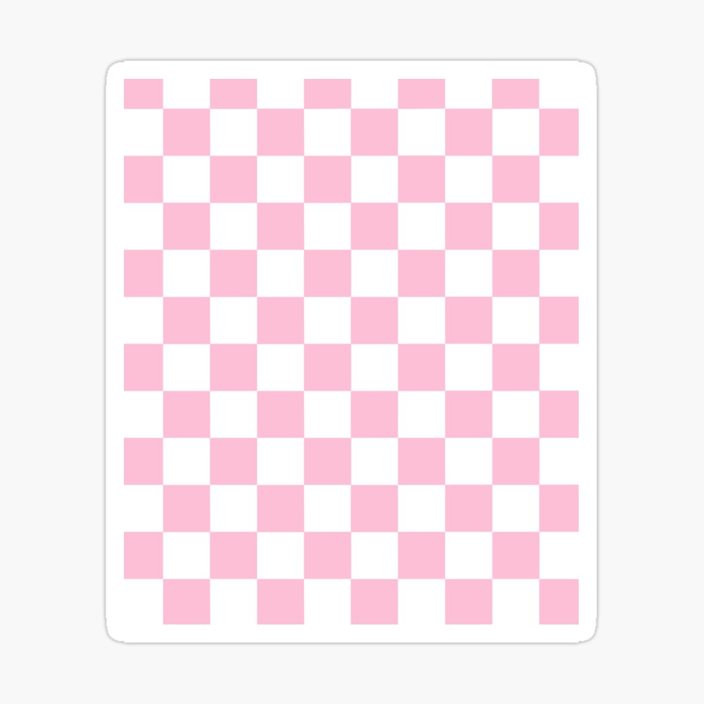 Aesthetic Simple Modern Pink Checkered Design | Greeting Card