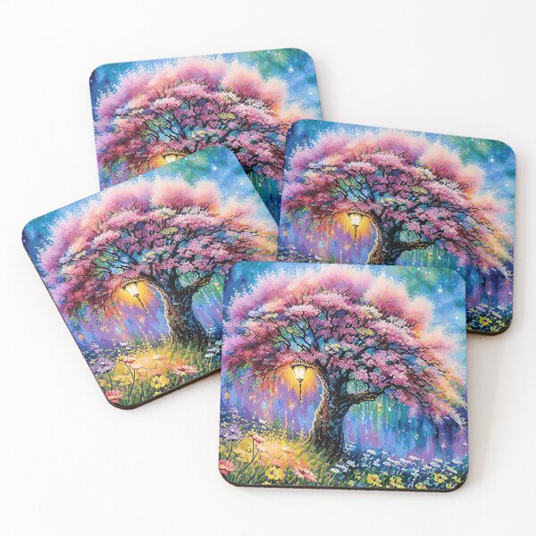 Item preview, Pink Blossom Painted Tree designed and sold by KirstenStar.