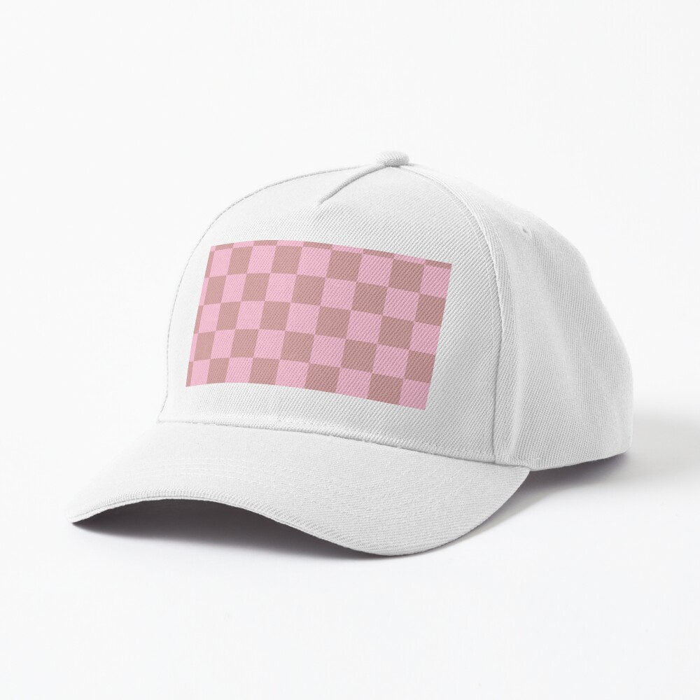 Aesthetic Simple Modern Pink Checkered Design | Greeting Card