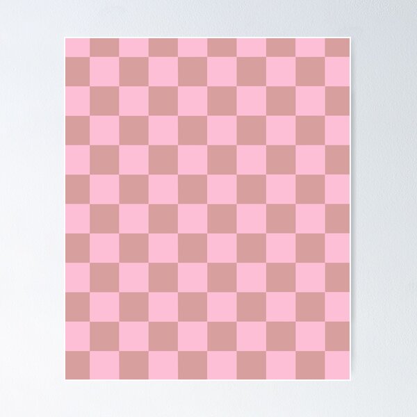 Aesthetic Simple Modern Pink Checkered Design | Greeting Card