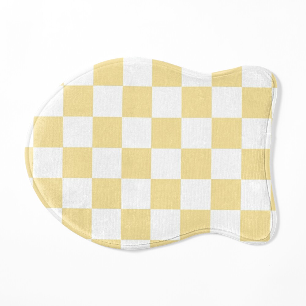 Aesthetic Simple Modern Yellow Checkered Design | Poster