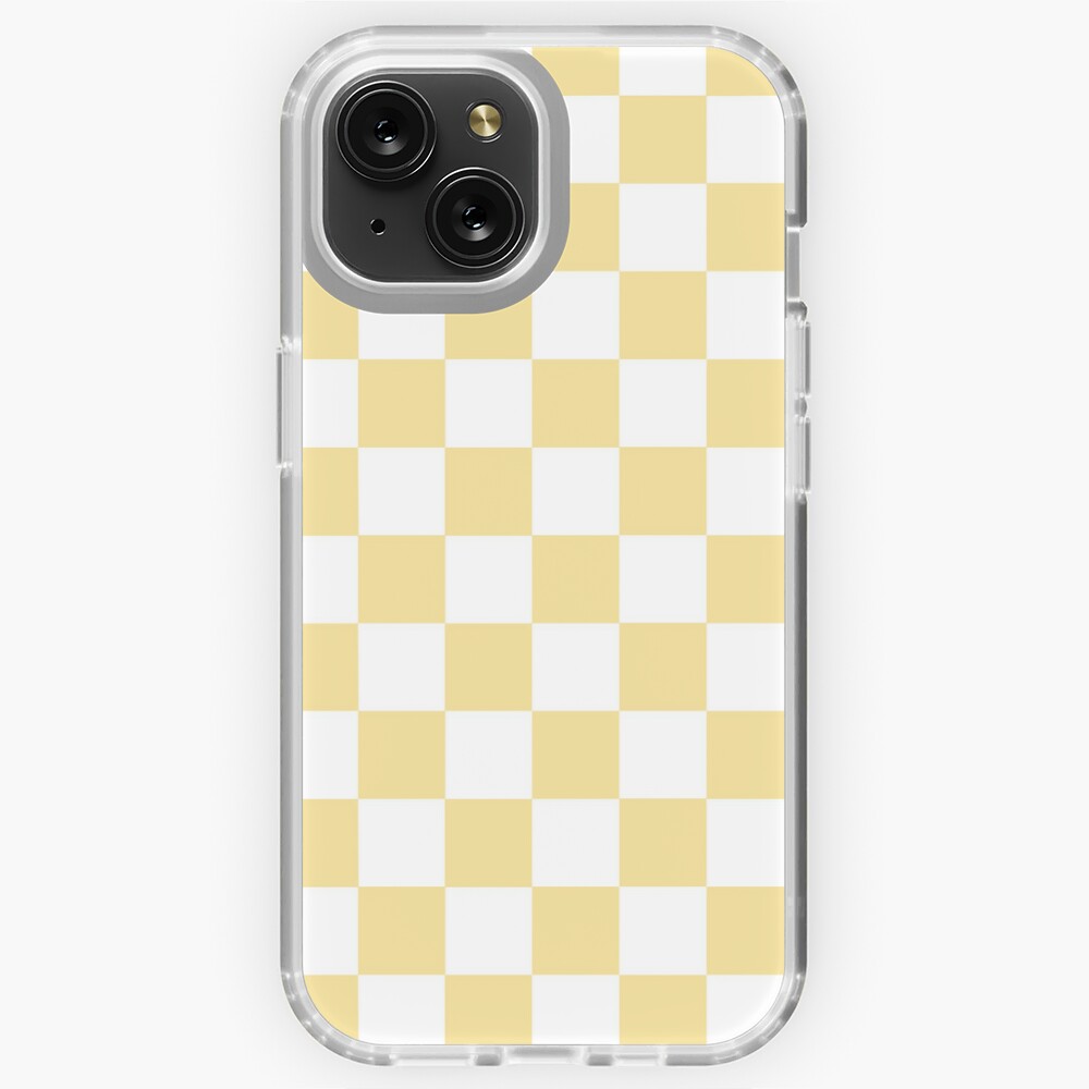 Aesthetic Simple Modern Yellow Checkered Design | Poster