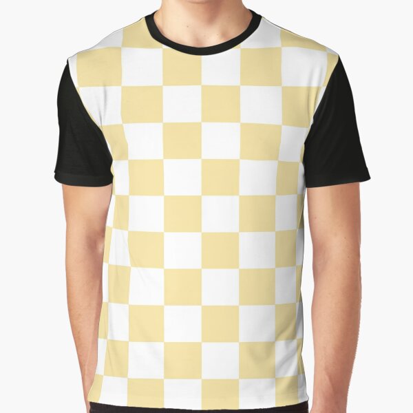 Aesthetic Simple Modern Yellow Checkered Design | Poster