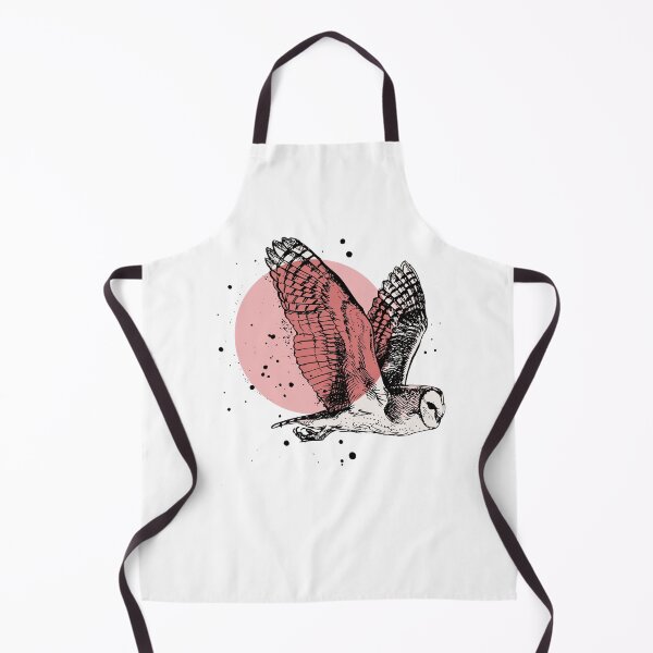 Item preview, Barn owl and Pink Moon designed and sold by kataszep.